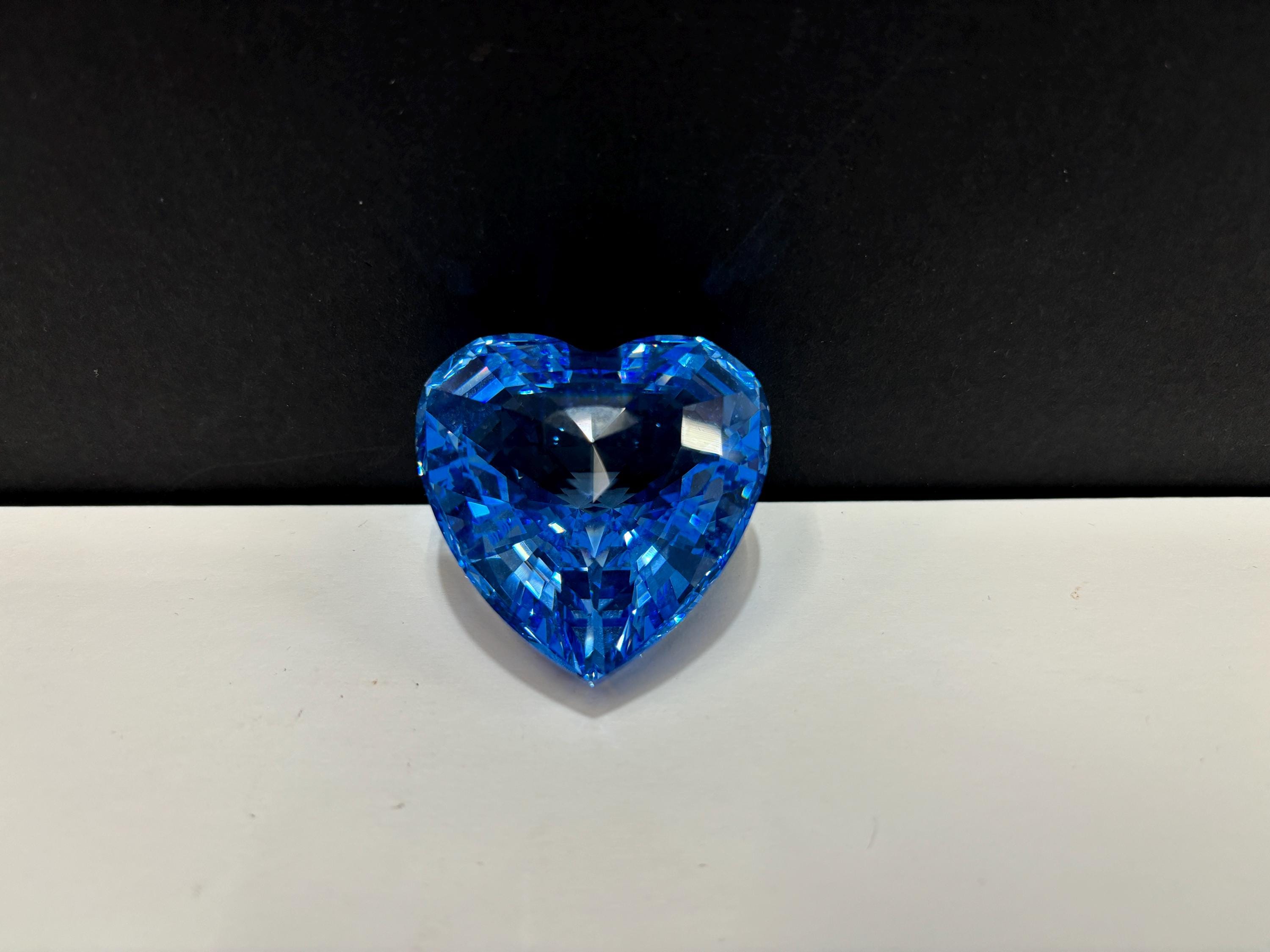 Swarovski 1997 Pale Blue Heart Renewal Gift SCS - Etsy