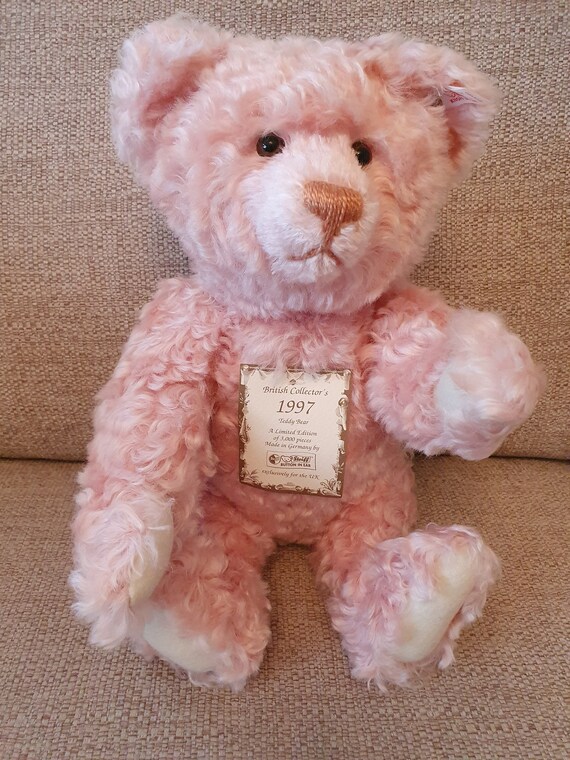 Steiff British UK Collectors Rose Teddy Bear 1997 Limited Edition