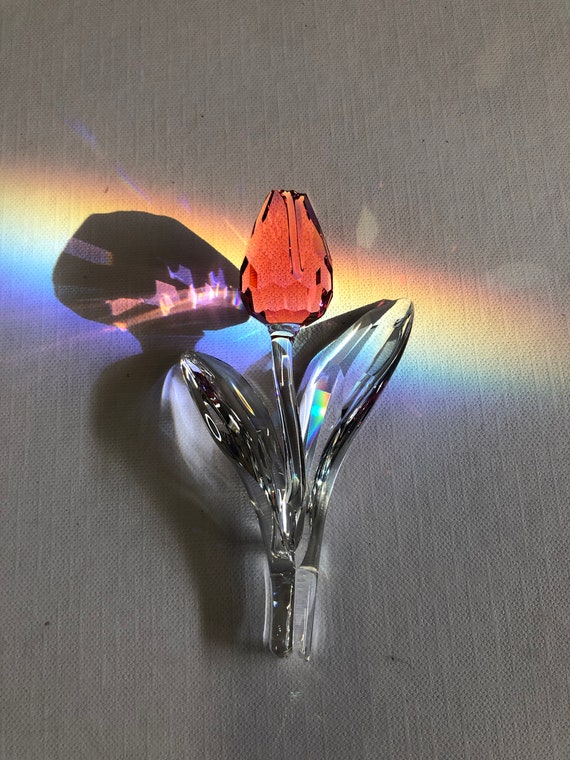 Swarovski Crystal Pink Tulip Special Edition - Etsy