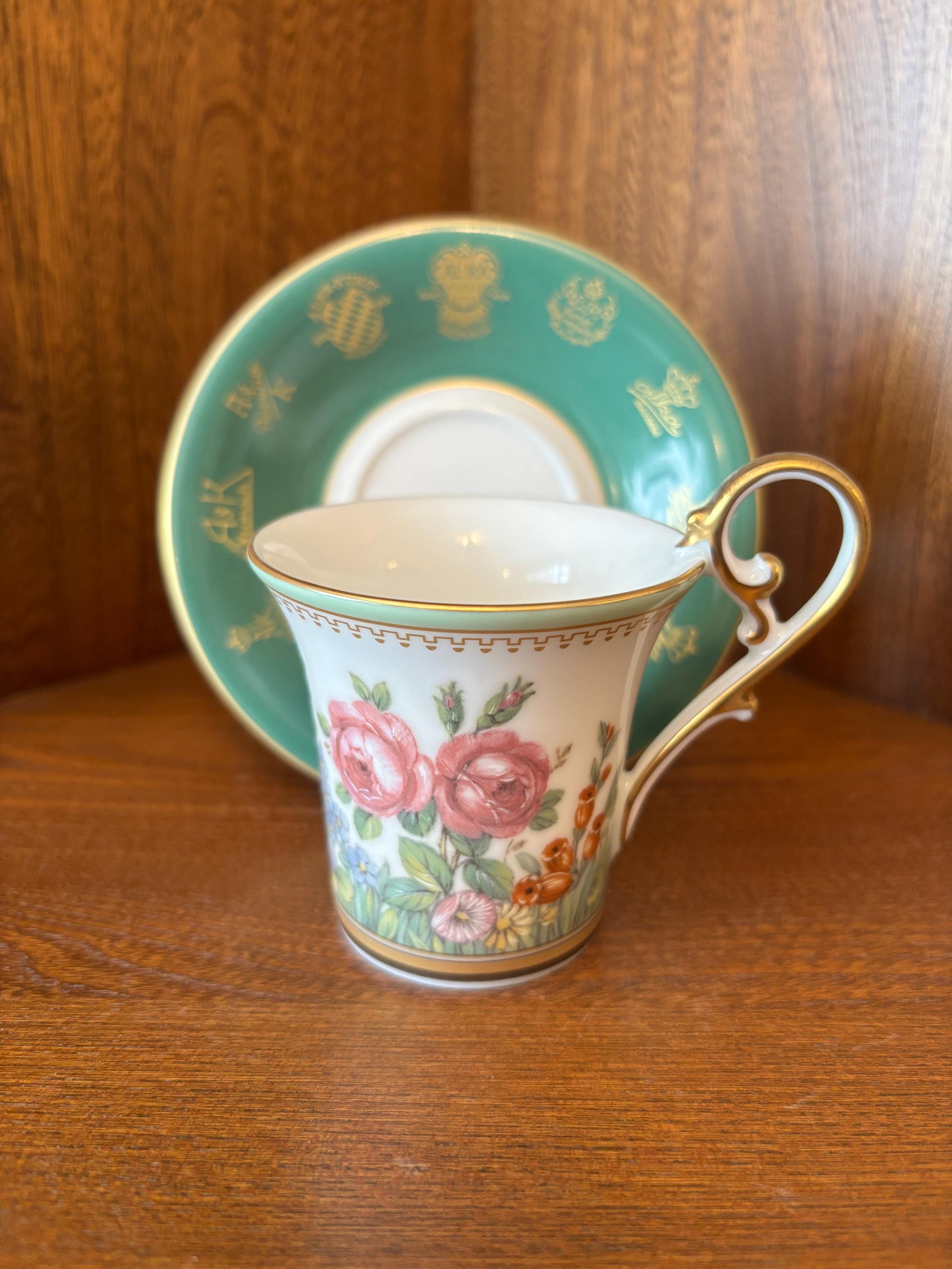 ⚡1920年代・手彩色ティーセット: ドイツ・フラウロイト ⚡1920年代