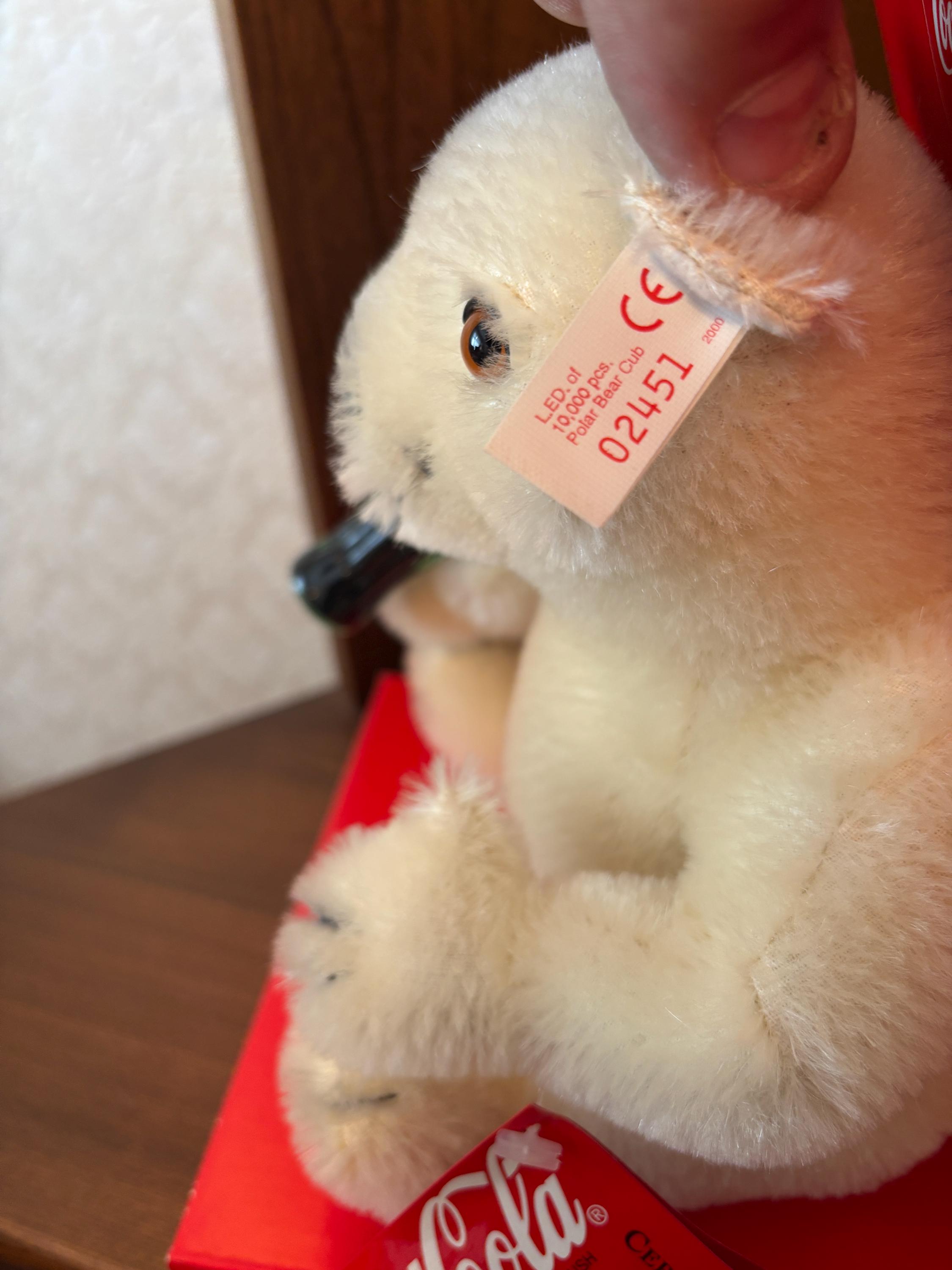 Steiff 2000 Coca Cola Polar Bear Cub EAN 666032 - Etsy