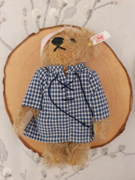 Steiff Limited Edition Teddy Bear With a Cloud Swing Cradle