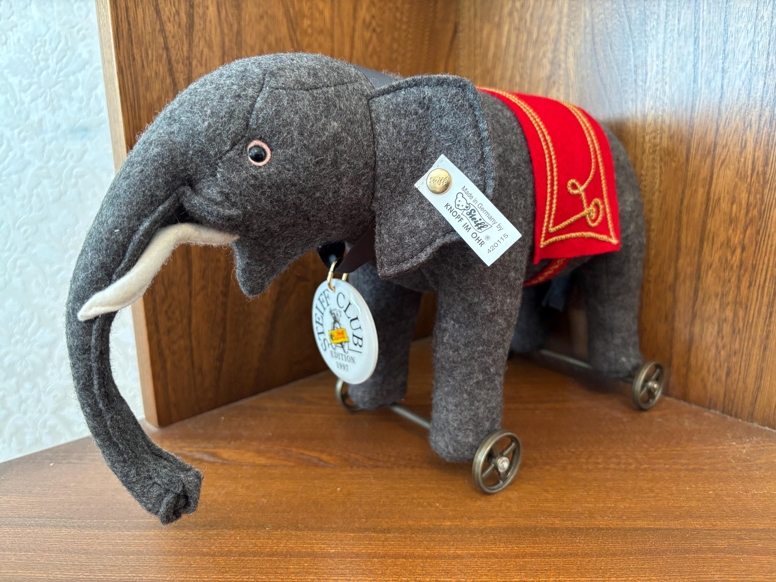 STEIFF ANIMAL 038303 éléphant de l'arche Steiff 15 cm - excellent état