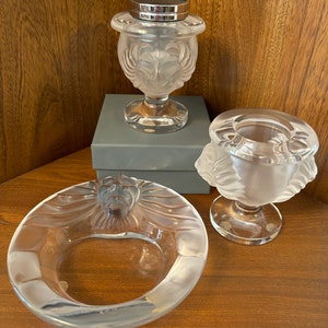 Lalique Lion Head - Etsy