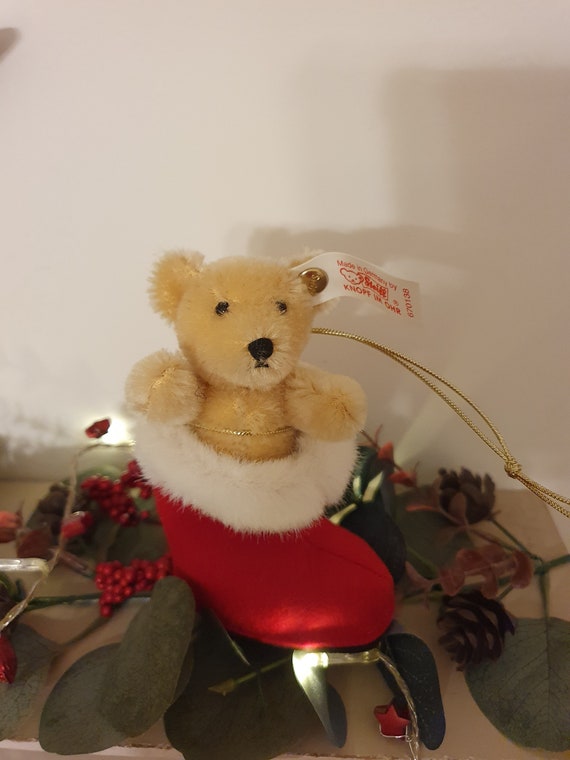1997 Steiff Christmas Tree Bear Limited Edition Ornament EAN