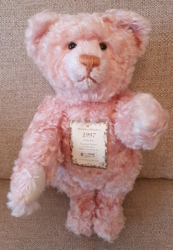 Steiff British UK Collectors Rose Teddy Bear 1997 Limited Edition