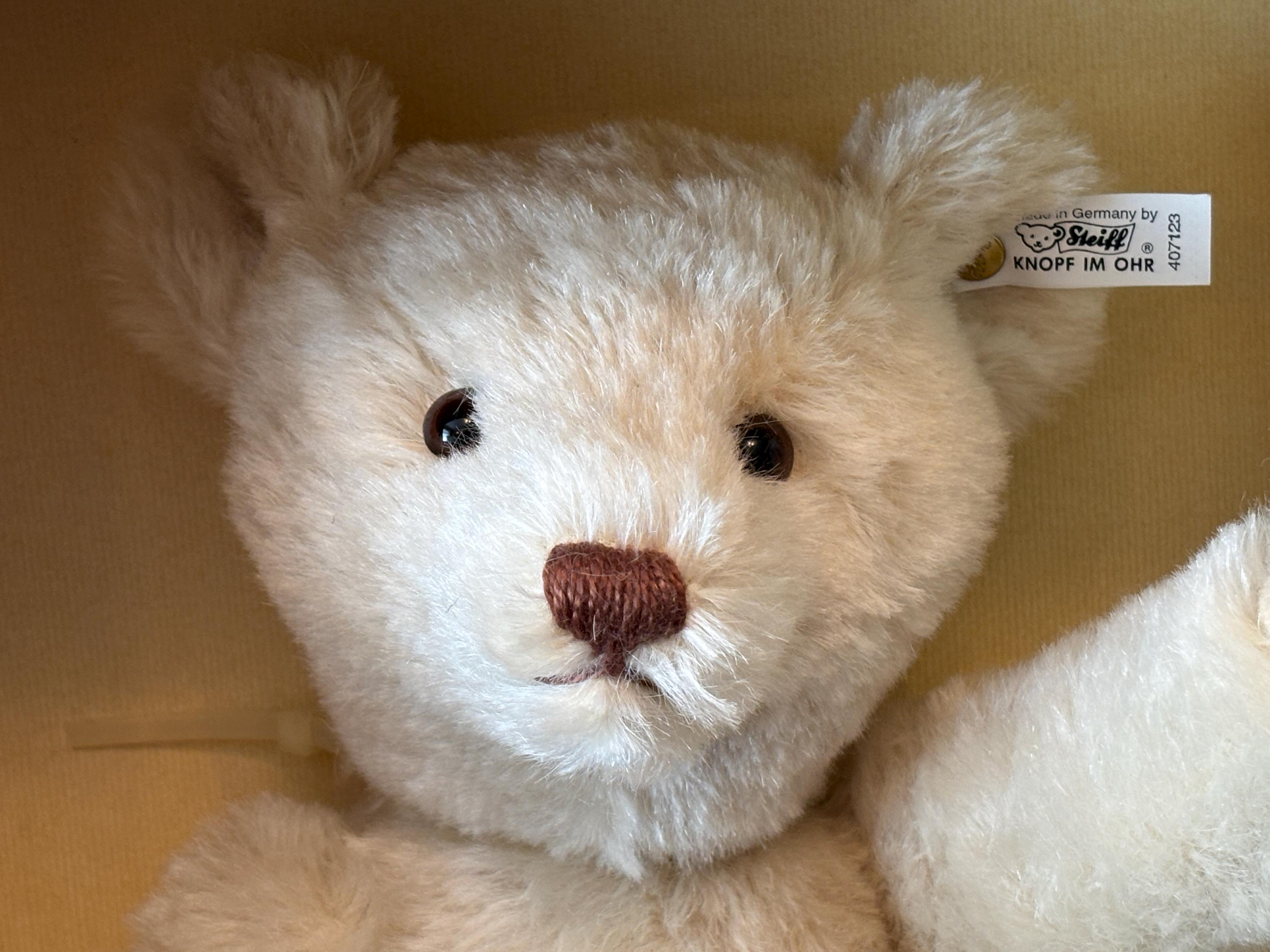 Steiff Teddybär 1921 Replica 1996 Steiff 1996 Teddy Bear Replica 1921 White EAN 407123 - Etsy