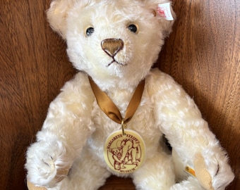 シュタイフ オフィーリア テディベア ホワイト モヘア ぬいぐるみ 1985