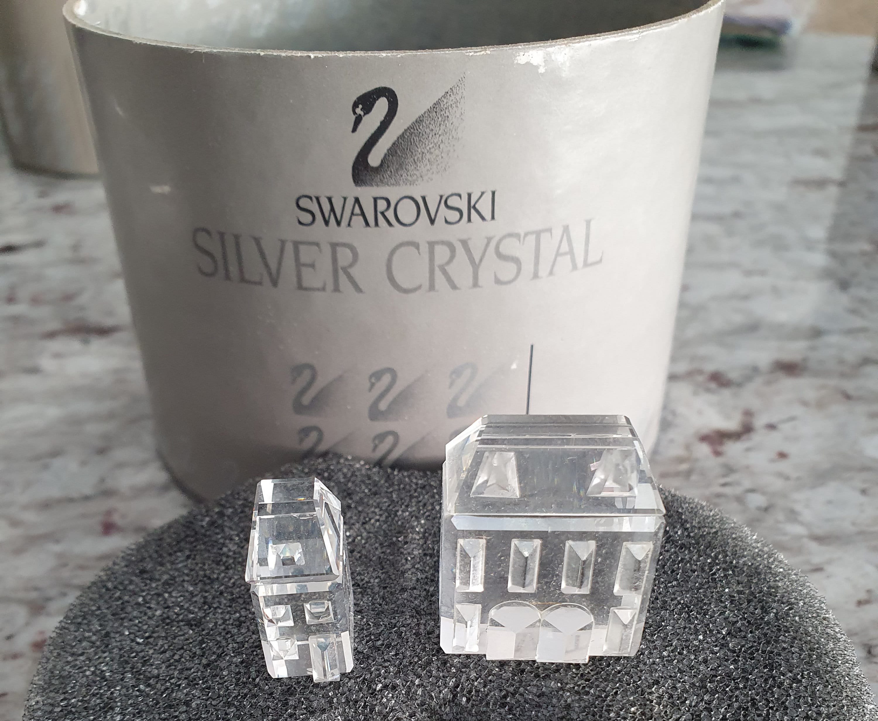 Swarovski Silver Crystal Houses - Etsy
