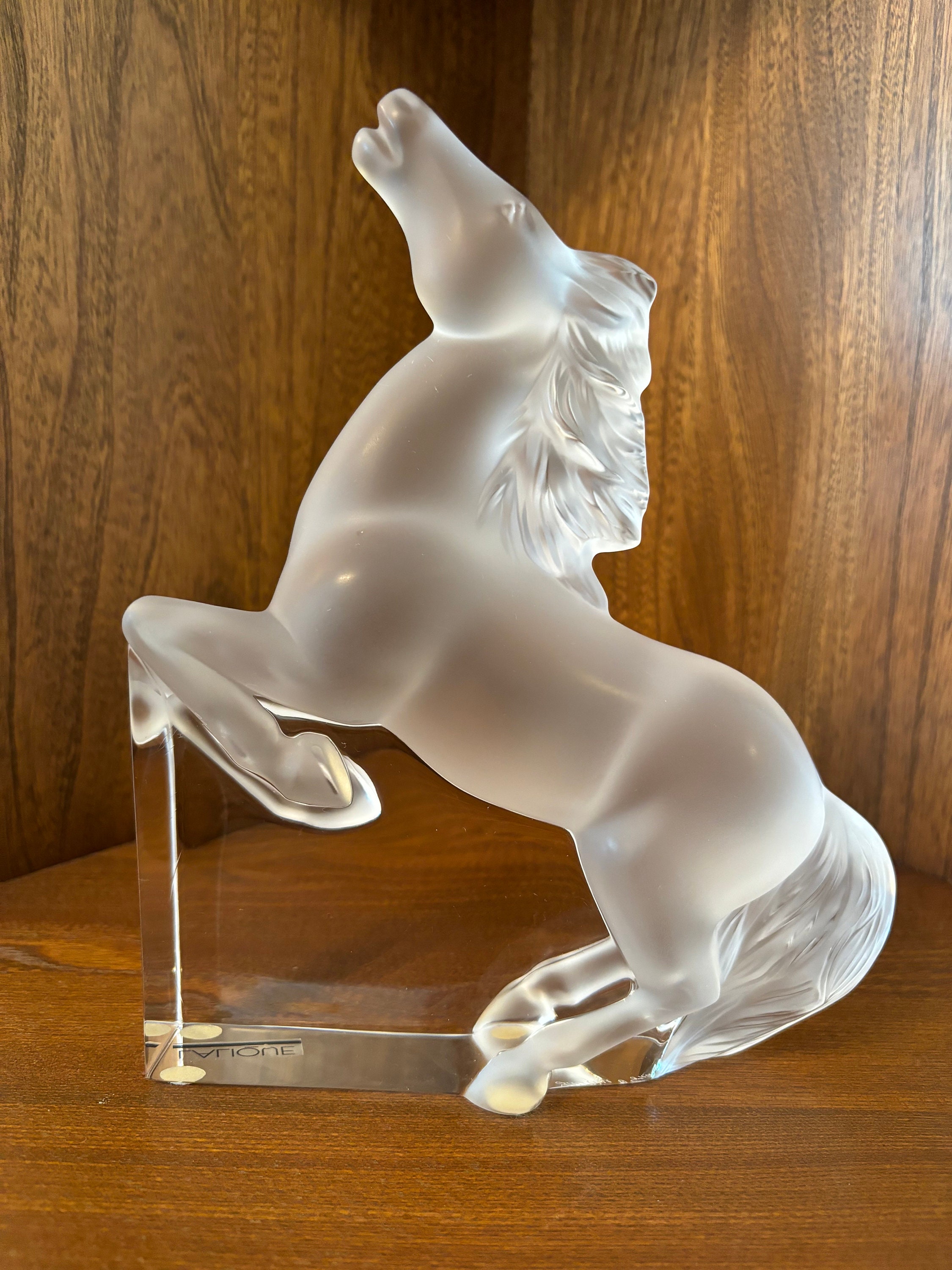 LALIQUE 馬のガラス彫刻 Lalique Horse - Etsy