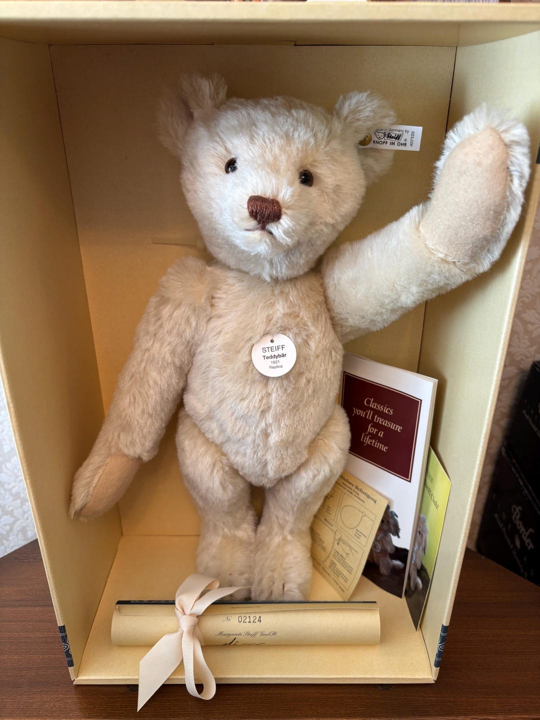 Steiff 1996 Teddy Bear Replica 1921 White EAN 407123 - Etsy Canada