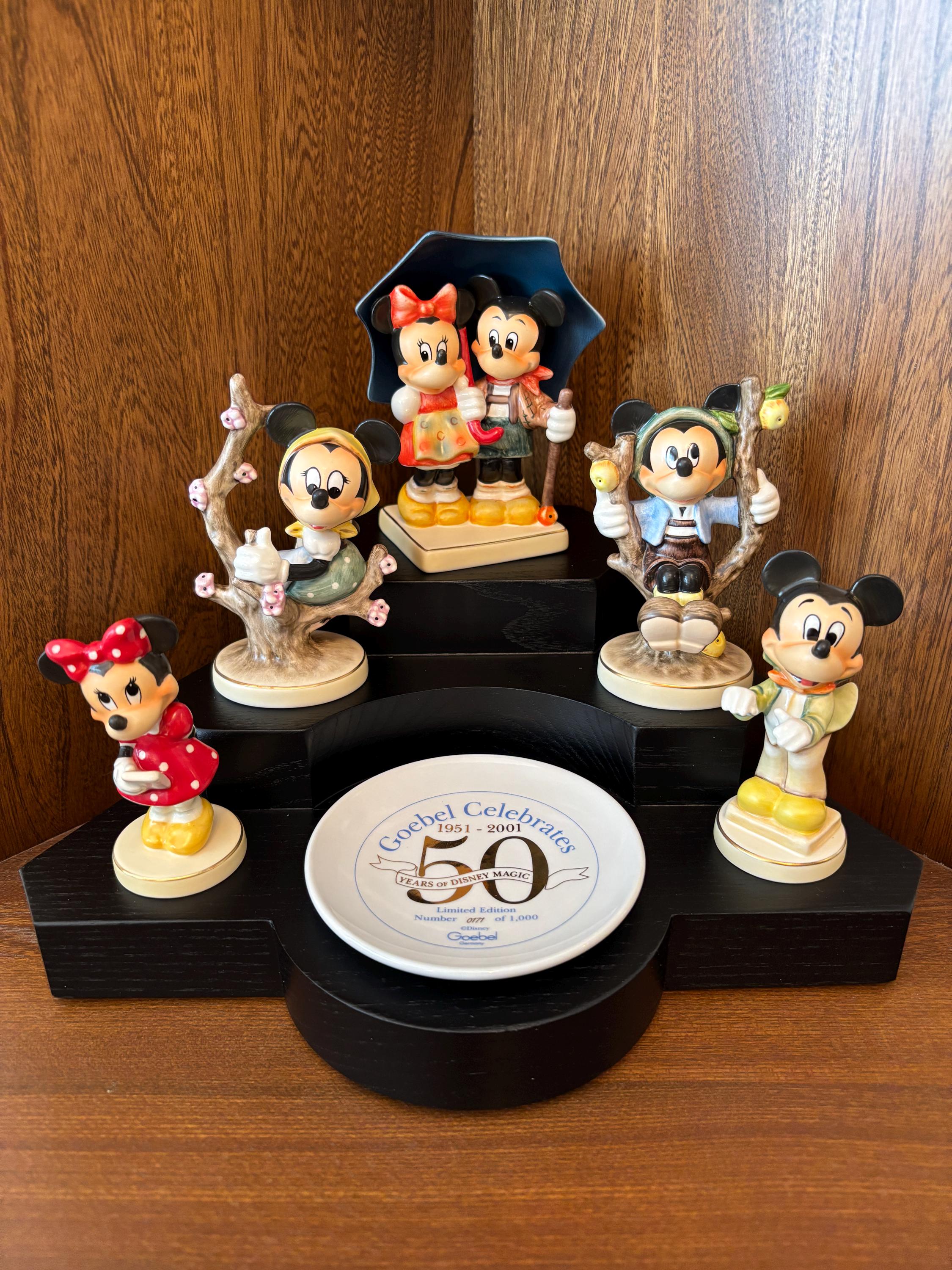 Goebel Celebrates 50 Years of Disney Magic Mickey Mouse Set 16730