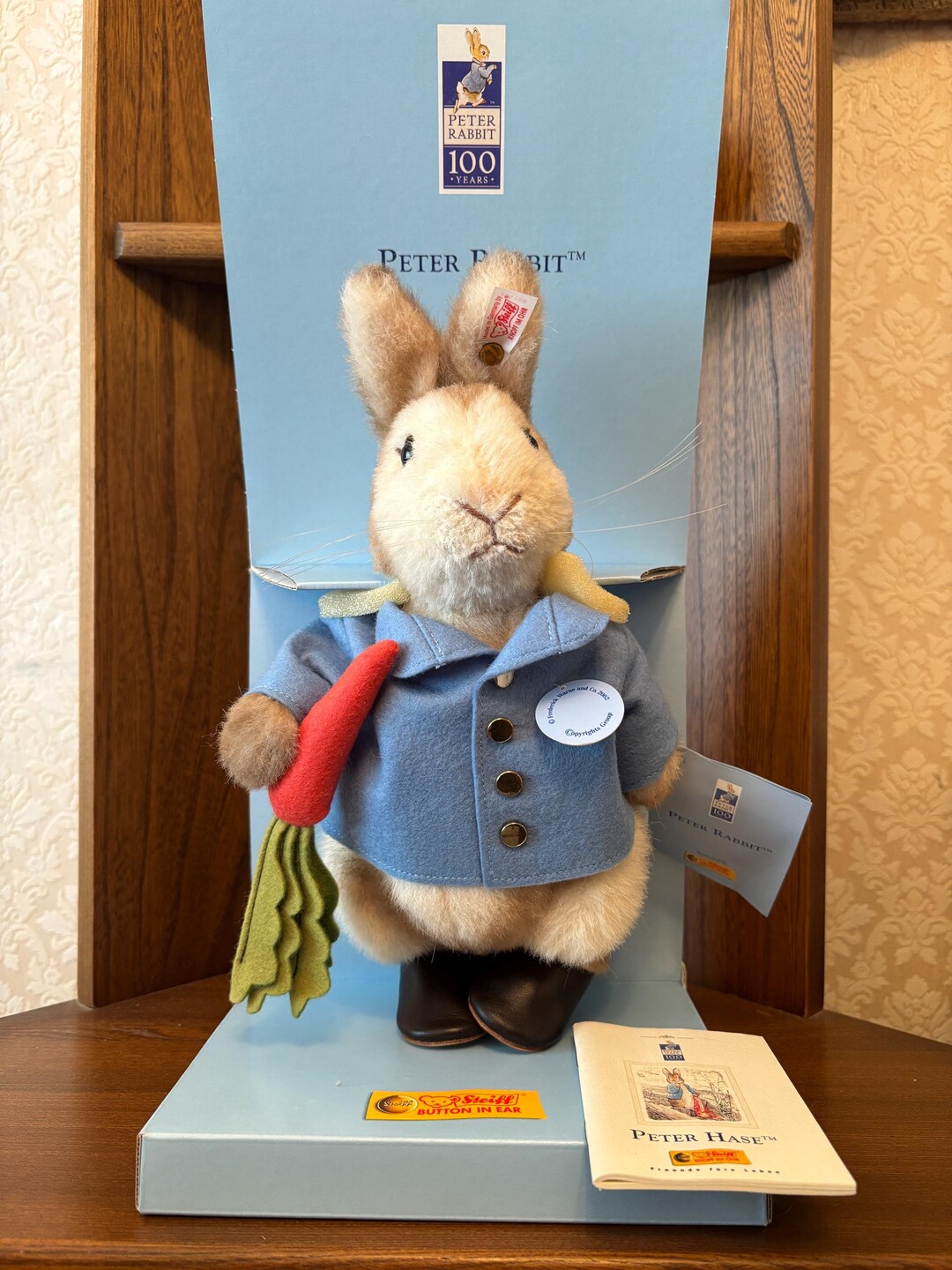 Steiff Peter Rabbit 100 Year Anniversary Limited Edition Hase EAN ...