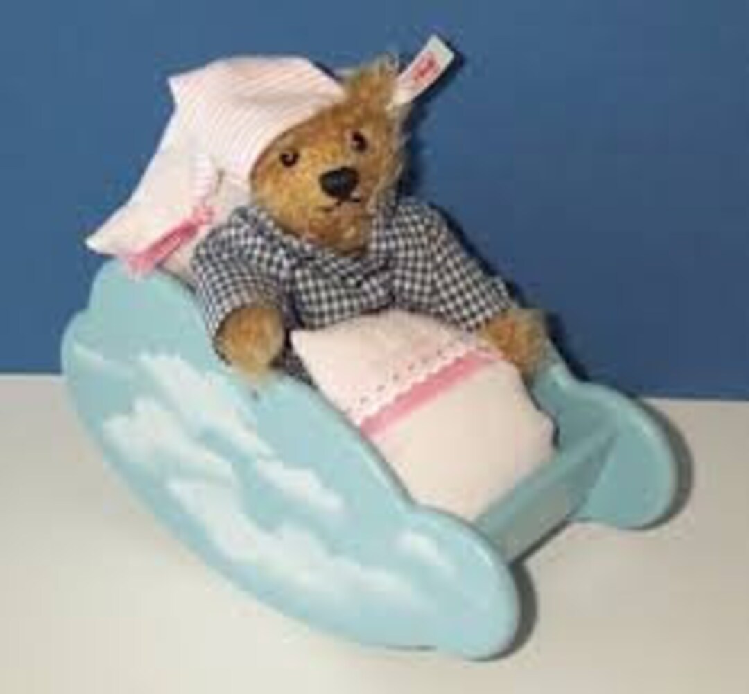 Steiff with cloud cradle 2002 シュタイフ　ベア Steiff Limited Edition Teddy Bear With a Cloud Swing Cradle