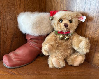 シュタイフ テディベア ブーツイン クリスマス 2001 ブロンド 21 cm