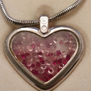 Swarovski Pink Crystal Heart Pendant image 4