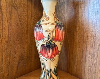 Signed Crown Imperial Moorcroft Limited Edition 56 of 600 Vase 93