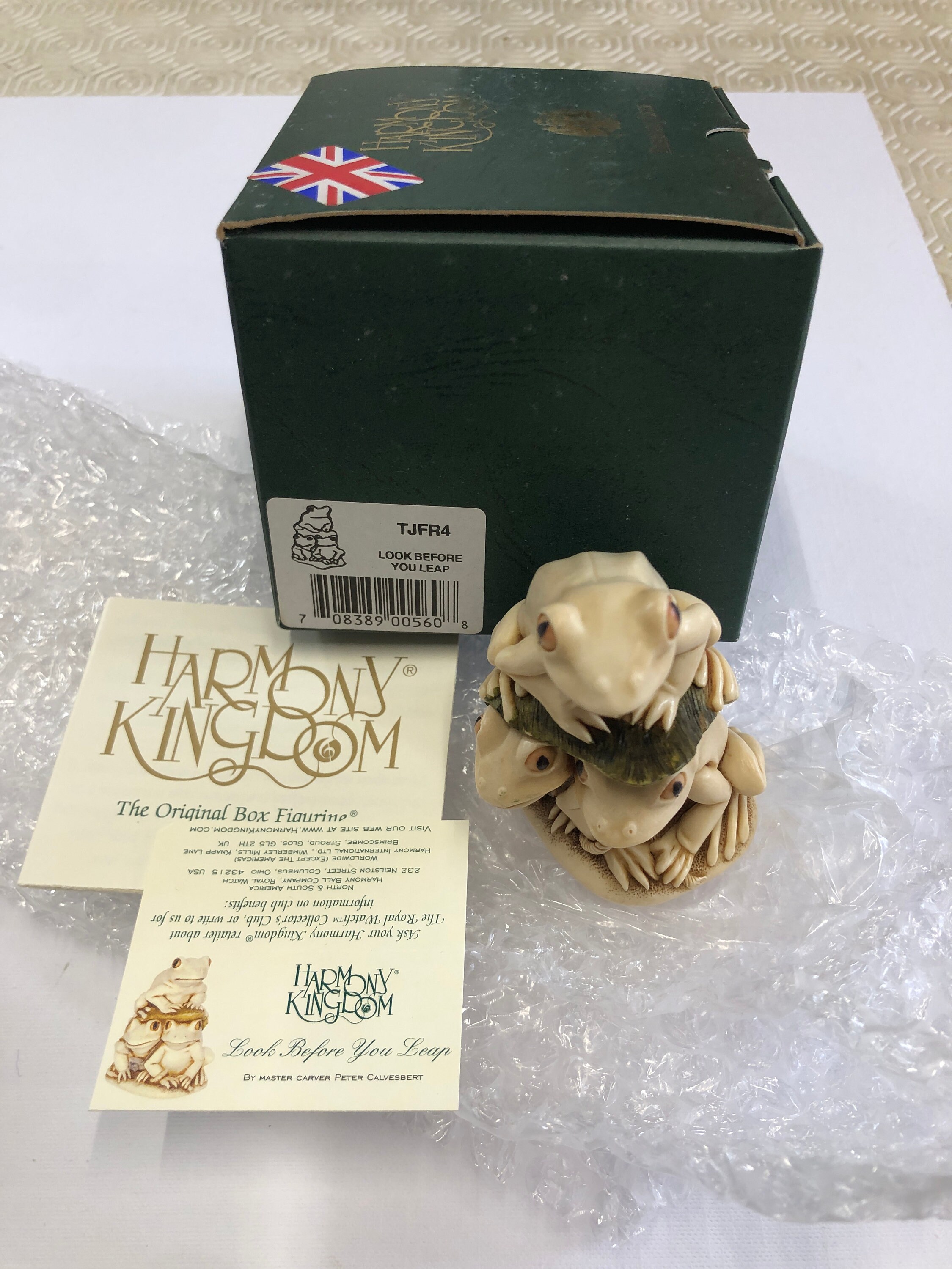 置物 Harmony Kingdom Frogberry Ivory Look Before You Leap Harmony Kingdom Frogs TJFR4 - Etsy Canada