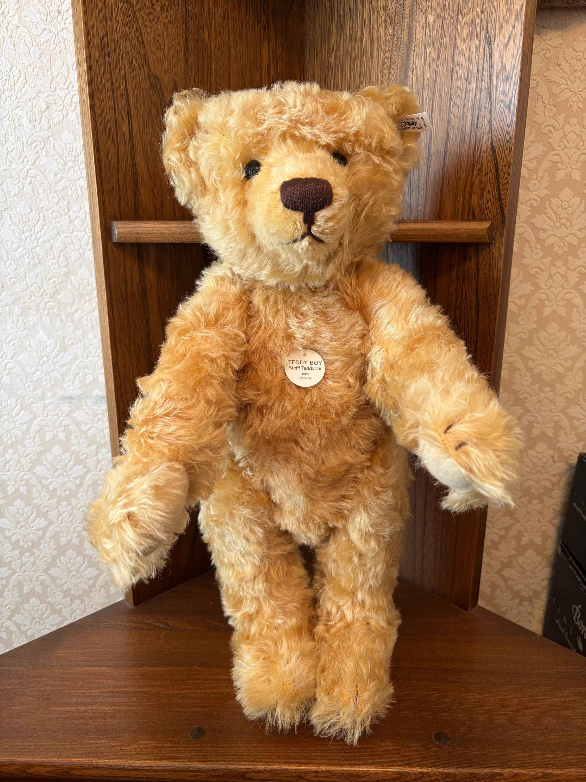 ぬいぐるみ Steiff Teddy Boy 1905 Replica 1998 Steiff Teddy Boy 1905 Replica 1998