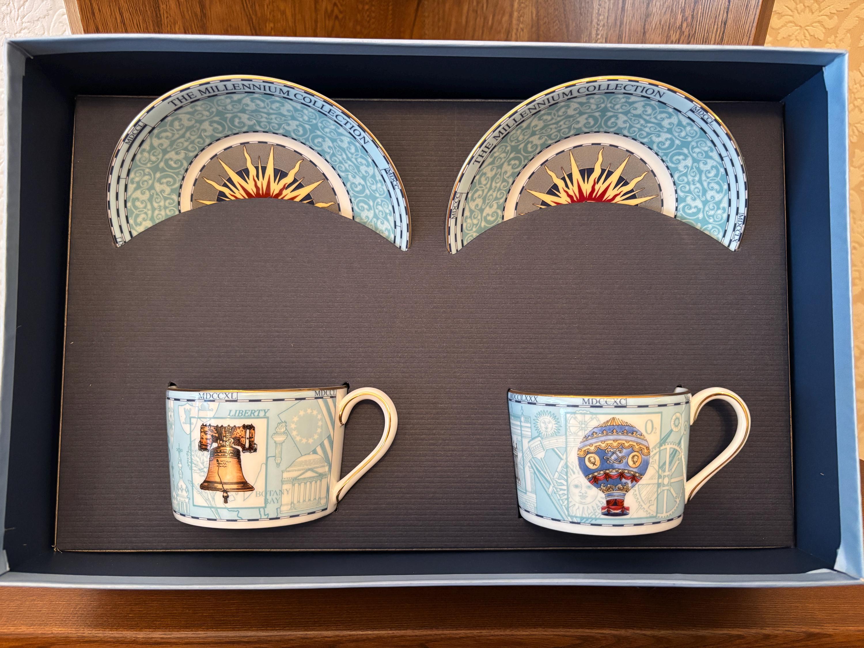 Wedgwood 18th Century Teacup and Saucer Set for the Wedgwood 18th Century Teacup and Saucer Set for the