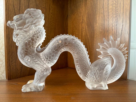 Lalique Dragon Large Statue Chinese Oriental 12133 - Etsy