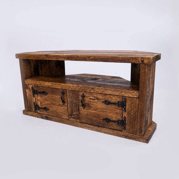 Repton TV Stand -by DAB Chic & Vintage / Bespoke Rustic Sideboard Stand Furniture Handmade Solid Wood Design Industrial Table Living Room