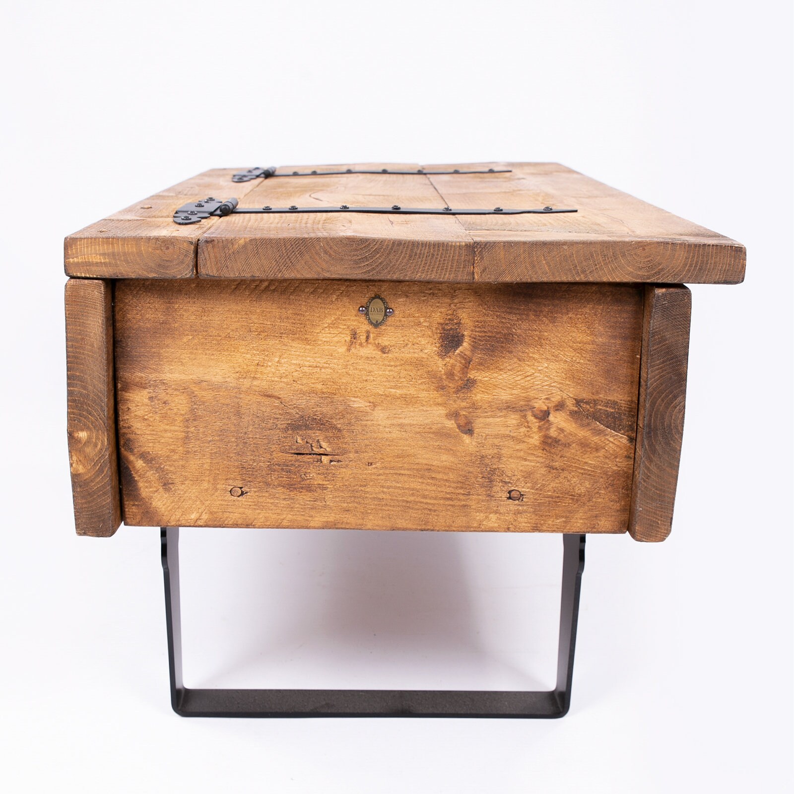 Handmade Wooden Blanket Box Storage Chest With Steel Legs / Etsy UK