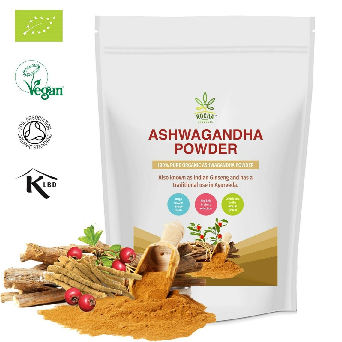 Organic Raw Ashwagandha Powder 100 Natural Ayurvedic Adaptogenic Healing Herb Pure Indian Organic Raw Ashwagandha Powder 100 Natural Ayurvedic Adaptogenic Healing Herb Pure Indian