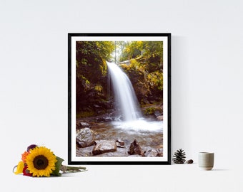 Smoky Mountain Waterfall Print (download)