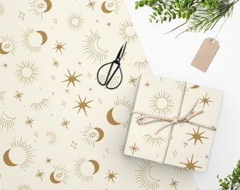 Mystic Moon & Star Wrapping Paper, All Occasion Wrapping Paper