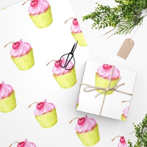 Cupcake Wrapping Paper, All Occasion Wrapping Paper, Birthday, Bridal, Baby  Shower Wrapping Paper 