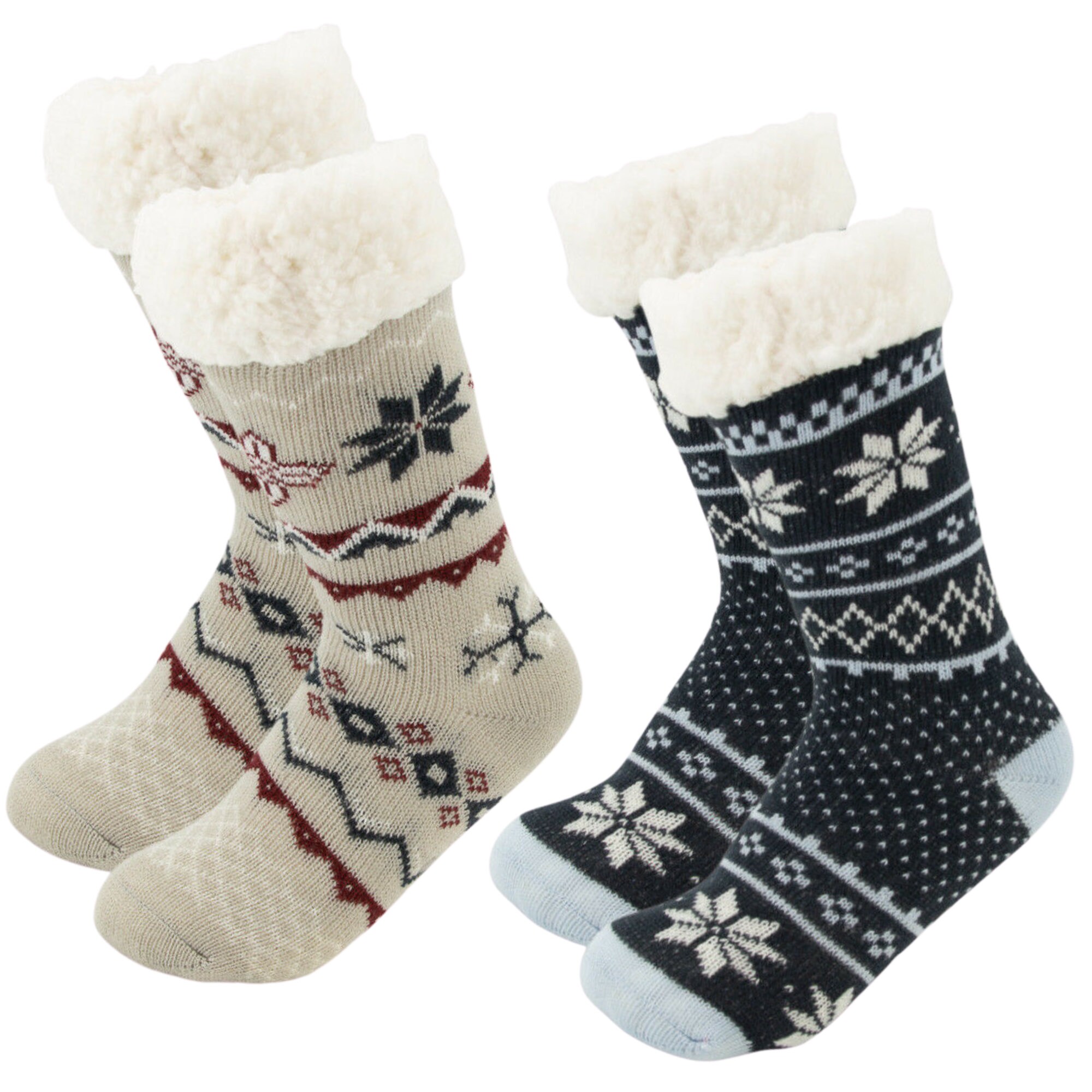 Christmas Socks for KIDS : Plush Fleece Lined Sherpa Slipper  Etsy