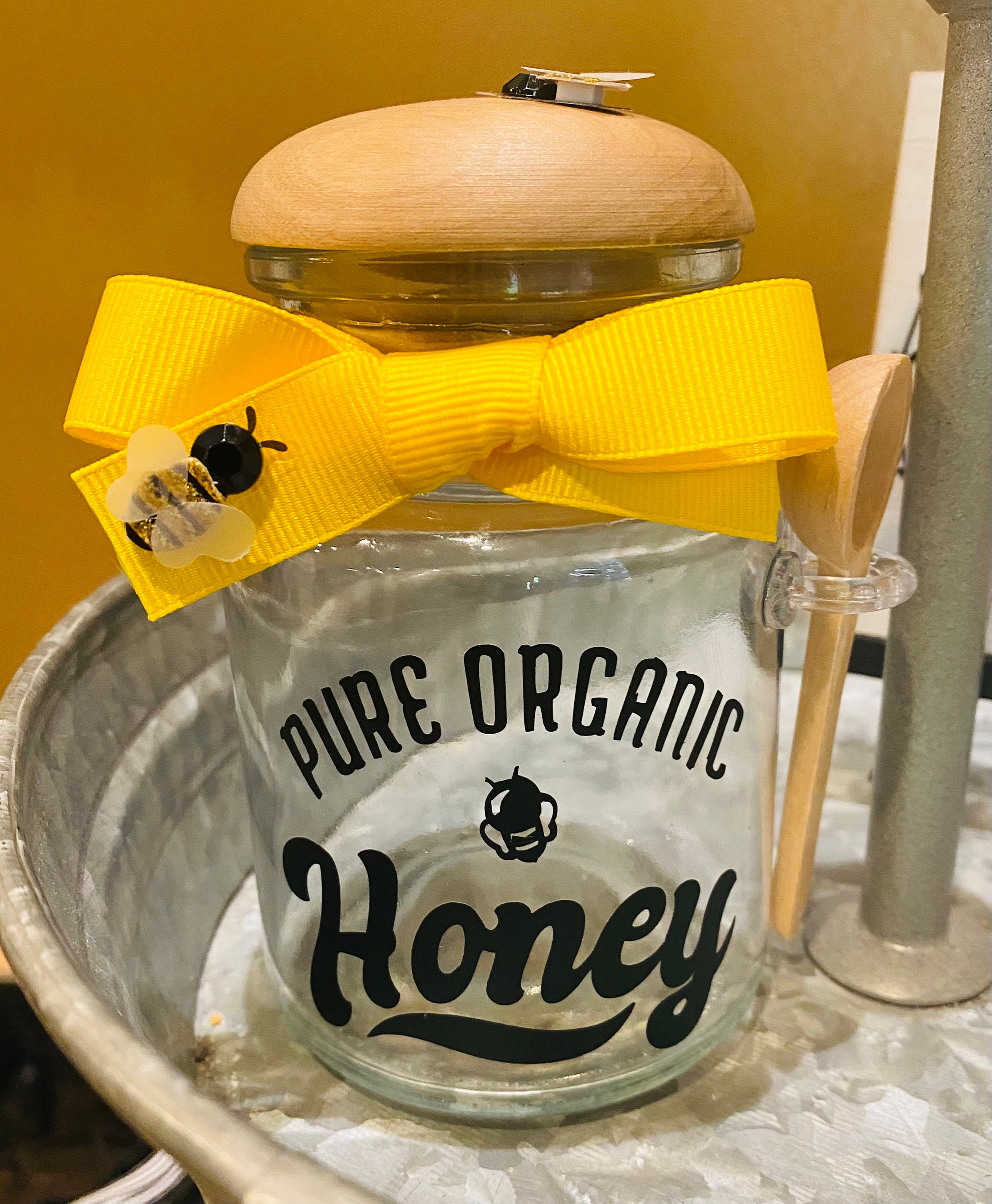Mini honey jar for tiered tray decor small decor for tray Etsy