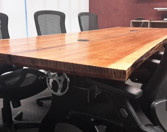 Industriale vintage, live edge desk, scrivania da ufficio, scrivania regolabile in altezza, home office, mobili personalizzati, fatti a mano, mobili in legno personalizzati.