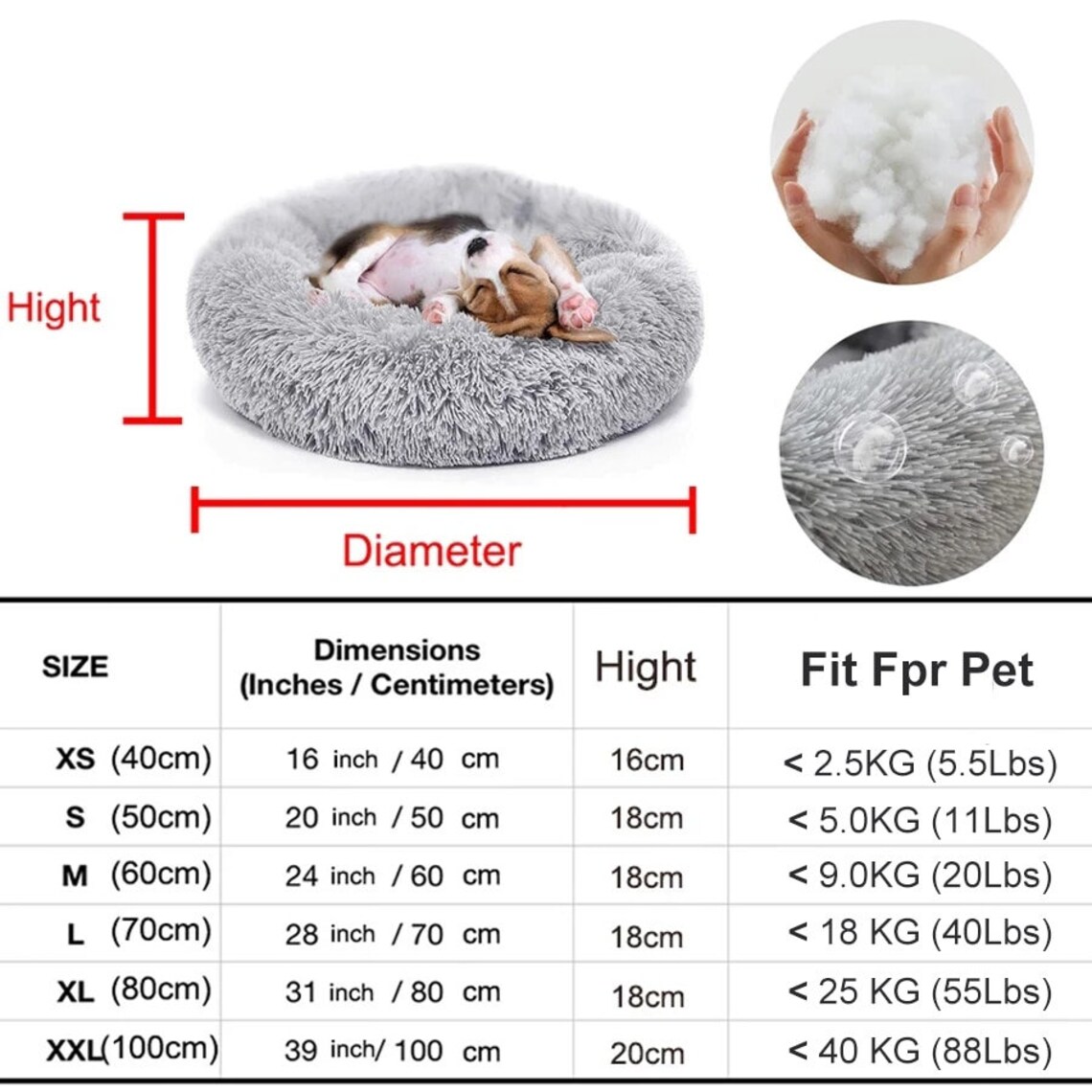 Donut Hund Bett gemütliche Haustier Bett Etsy