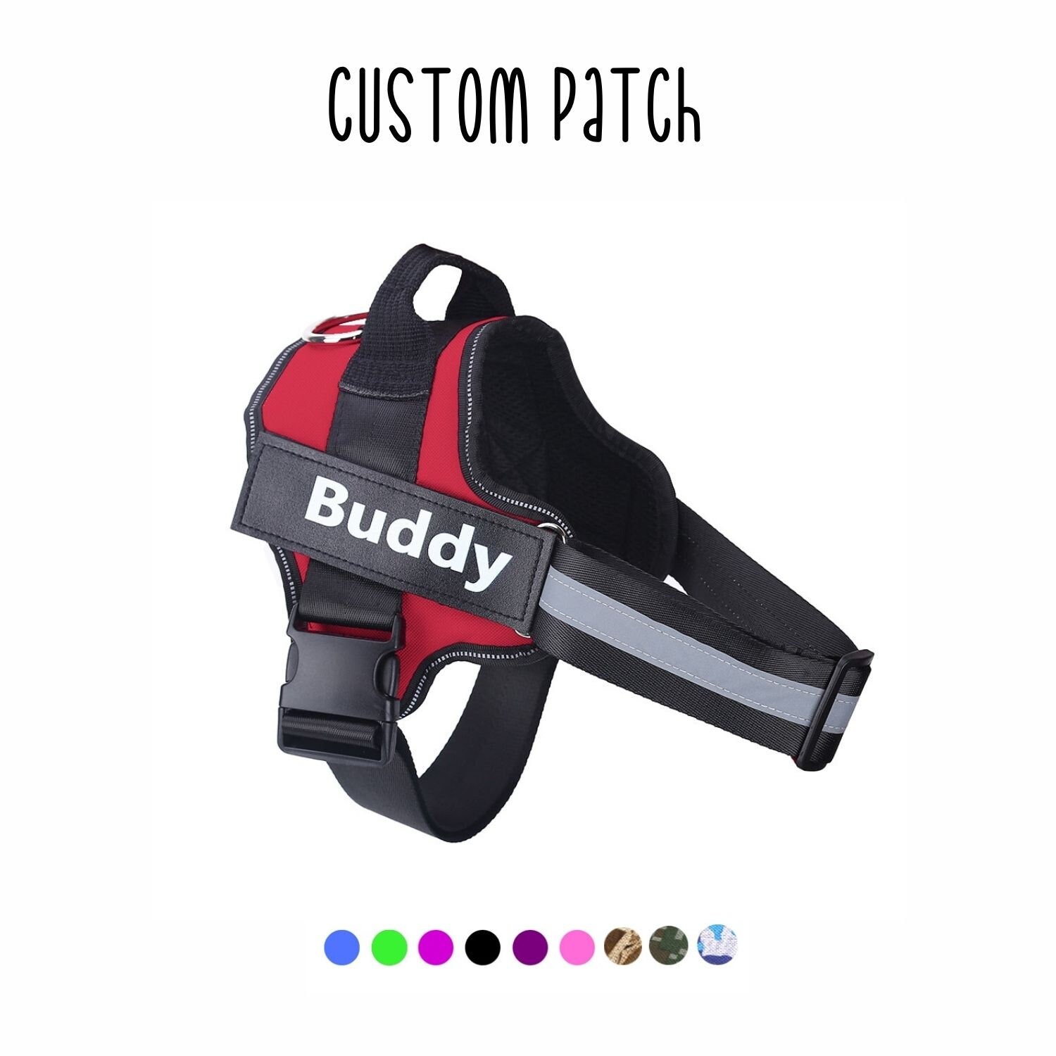 Personalized Name Dog Harness Etsy