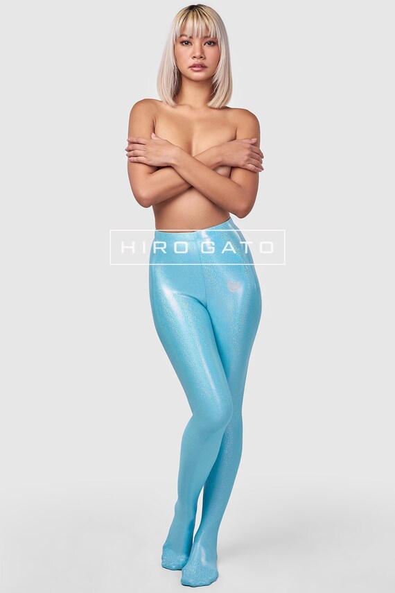 Metallic clearance spandex leggings