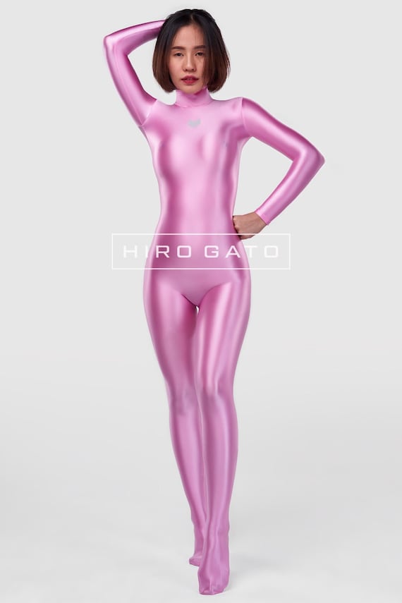HIRO GATO Satin Spandex Silk Catsuit Light Pink Burning Suit Rave Party  Zentai Bodysuit Man Woman -  Canada
