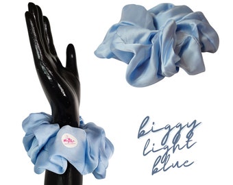 BIGGY Scrunchie Light Blue | Giant Scrunchies | Extra Large Scrunchies | Light Blue | Best gift for her, Free Shipping!