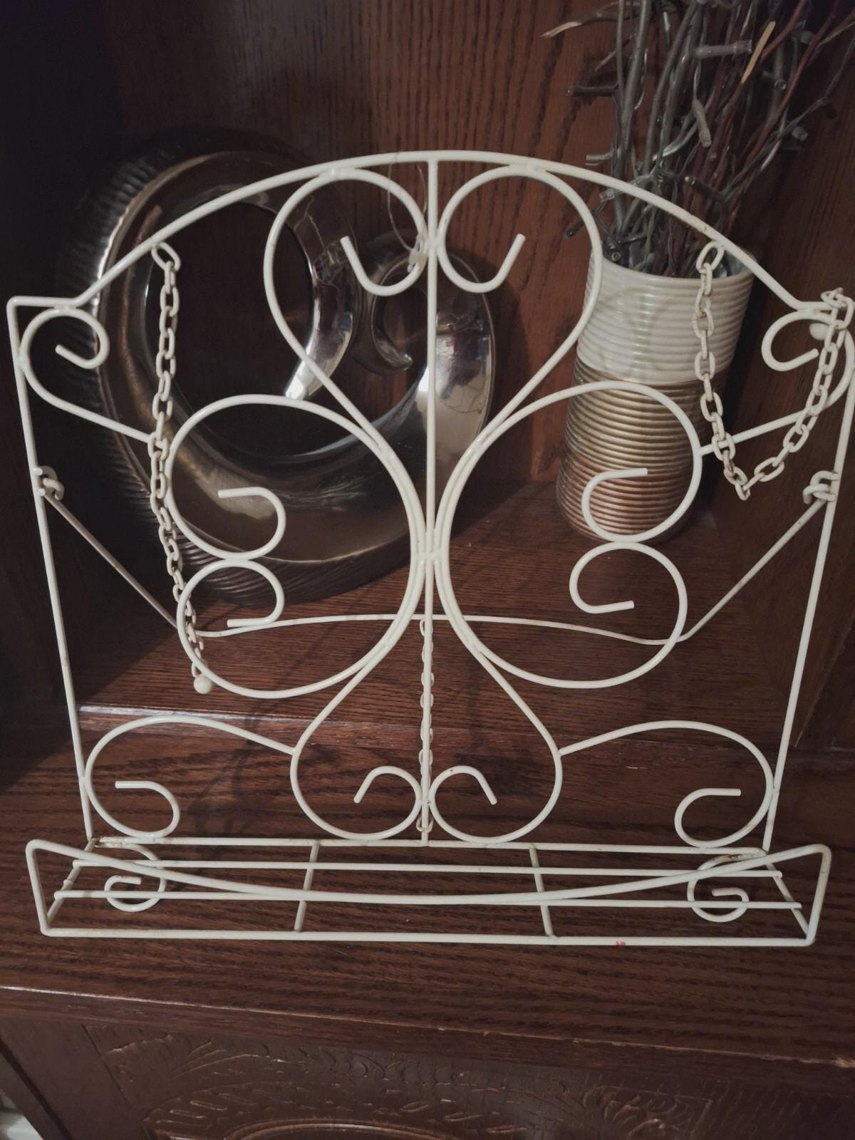 Shabby chic kitchen recipe book holder Stand