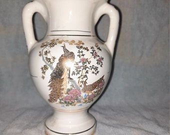 Neofitou Hand Made Greek 24K Gold Porcelain Vase Preowned Used Condition