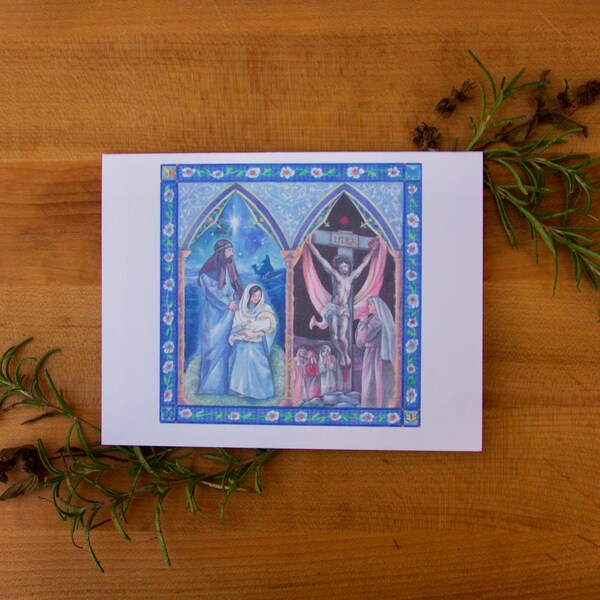 Crucifixion cards etsy