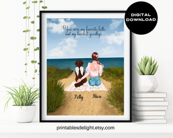 gepersonaliseerde hond memorial gift, hond bont familie, huisdier familie portret, hond minnaar cadeau, digitale download kunst, aangepaste hond moeder aquarel kunst