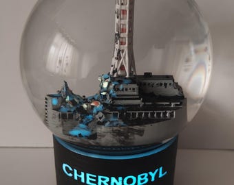 限定オリジナル チェルノブイリ スノードーム© ドシメトリーの音付き 