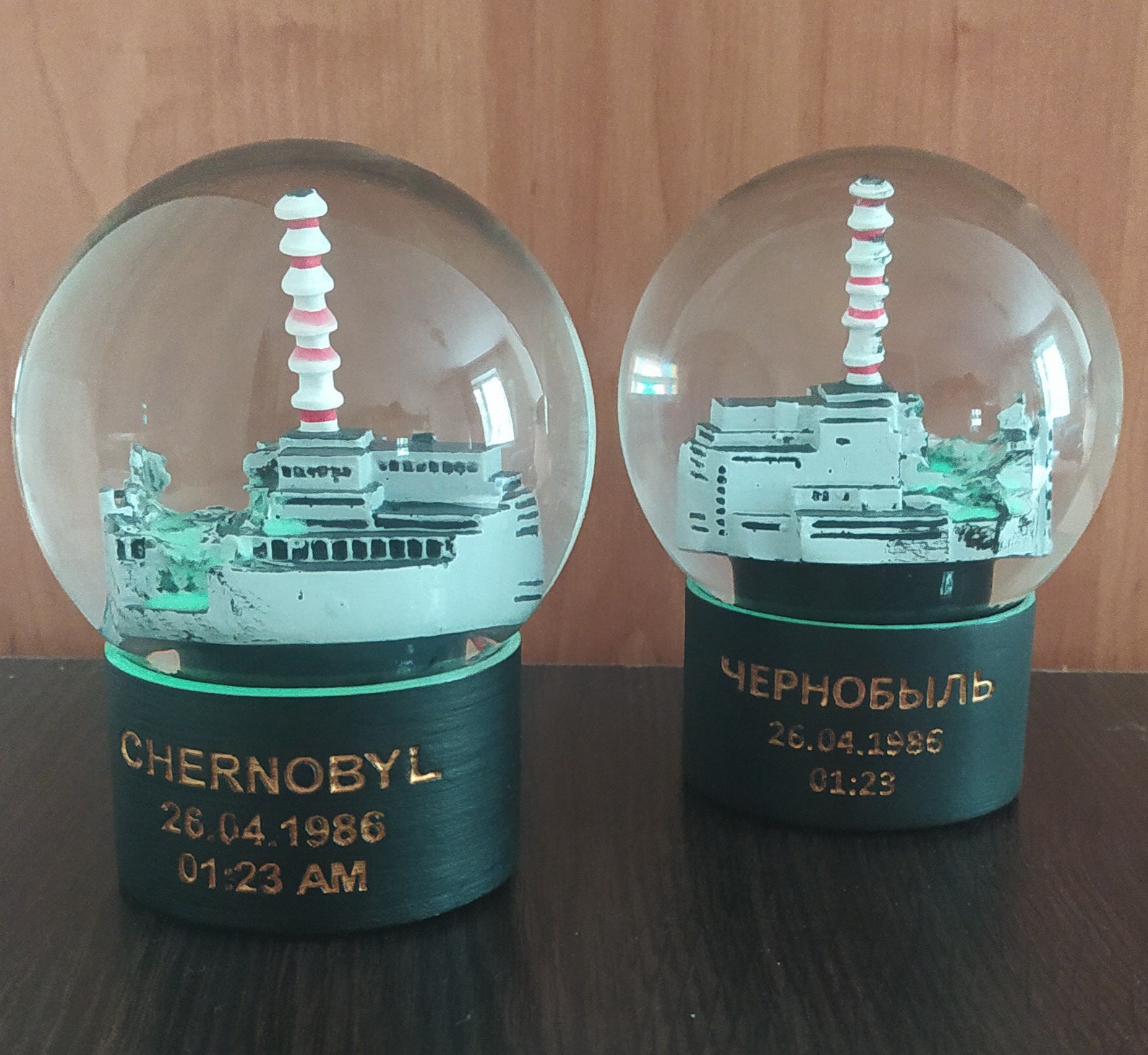 Snow Globe. Chernobyl. Glass globe. Last green globes. Etsy