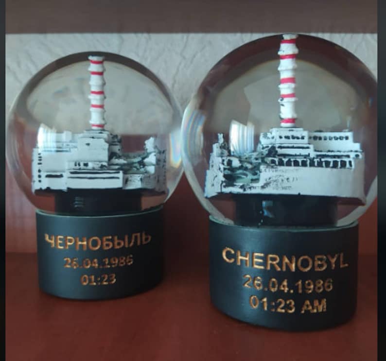 Snow Globe. Chernobyl. Glass globe. Etsy