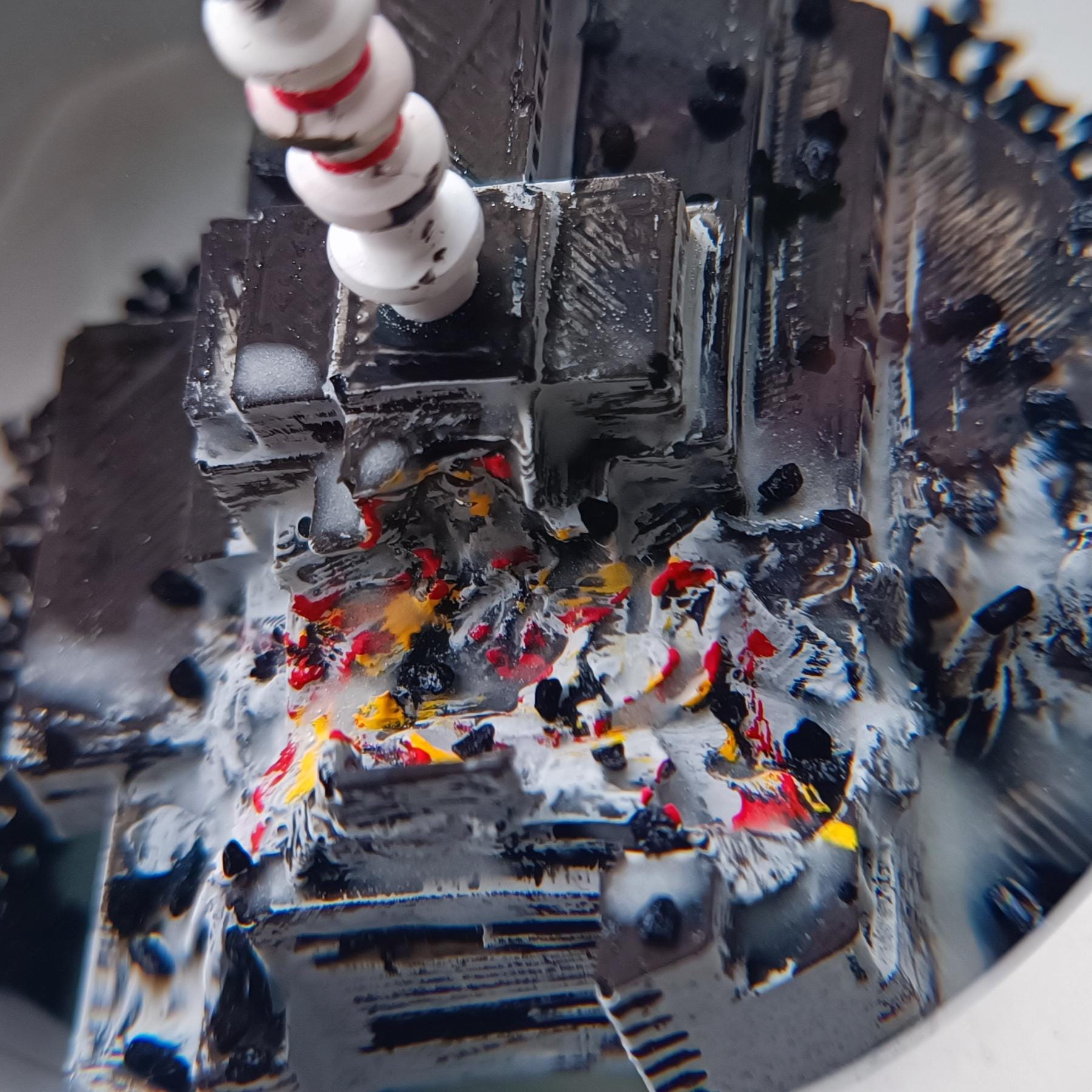 チェルノブイリ原型スノードーム©。暗闇で光ります - Etsy 日本