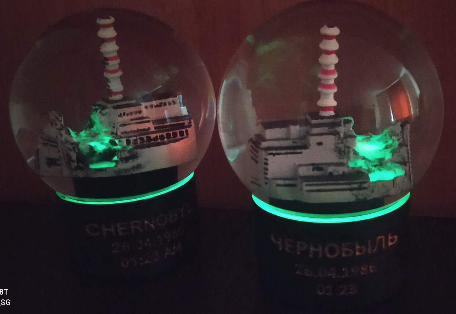 Snow Globe. Chernobyl. Glass globe. Last green globes. Etsy