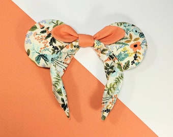 Mickey Ears, Rifle Paper Co Disney Ears, Minnie Ears Headband, bowband, Amalfi, herb garden