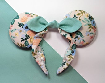 Mickey ears floral, Rifle Paper Co Disney Ears, Minnie Ears Headband, bowband, primavera
